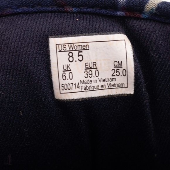 Vans Authentic Tropical Floral Pattern Women's Size 8.5 - Picture 15 of 15